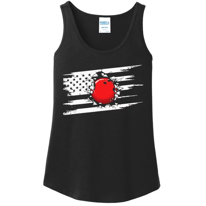 American Flag Bowling Apparel Bowling Ladies Essential Tank