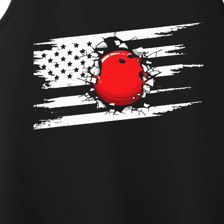 American Flag Bowling Apparel Bowling Performance Tank