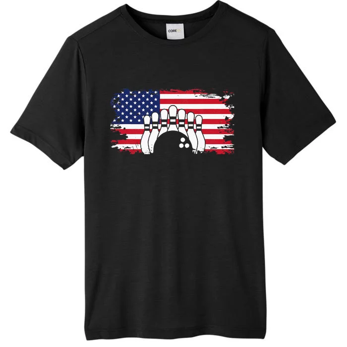 American Flag Bowling Apparel Bowling ChromaSoft Performance T-Shirt