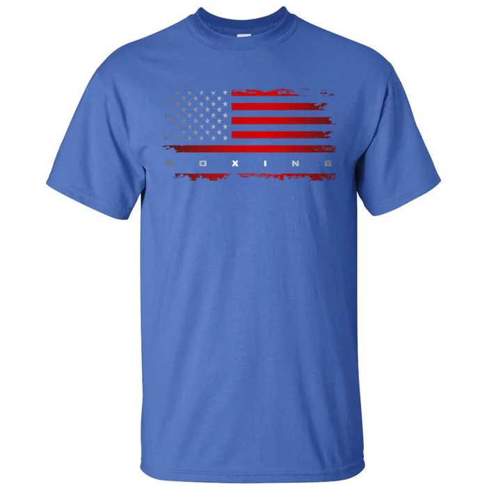 American Flag Boxing Gift Boxing Gift Tall T-Shirt