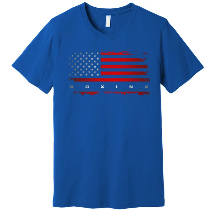 American Flag Boxing Gift Boxing Gift Premium T-Shirt