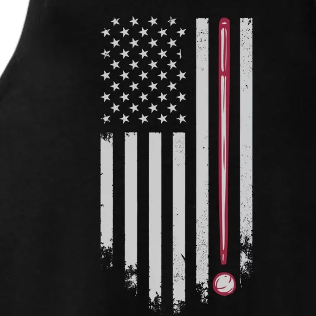 American Flag Billiard Pool Player Great Gift Ladies Tri-Blend Wicking Tank