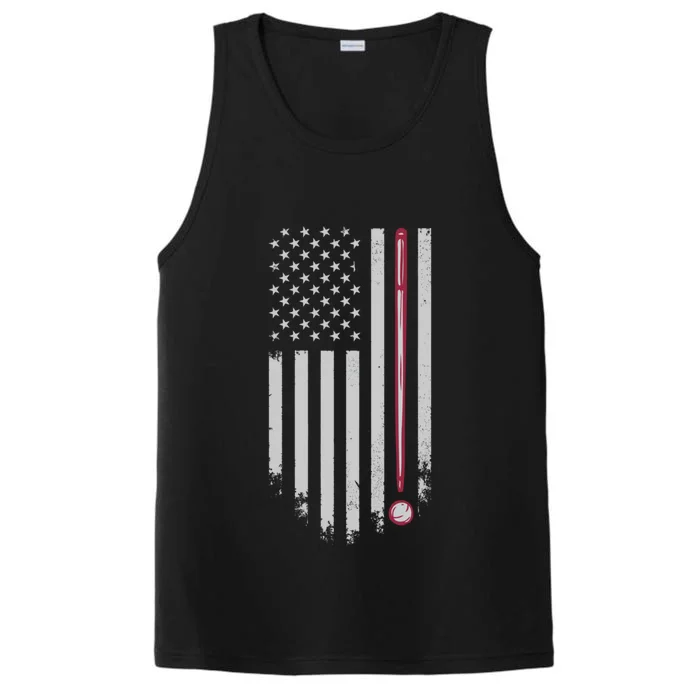 American Flag Billiard Pool Player Great Gift Performance Tank