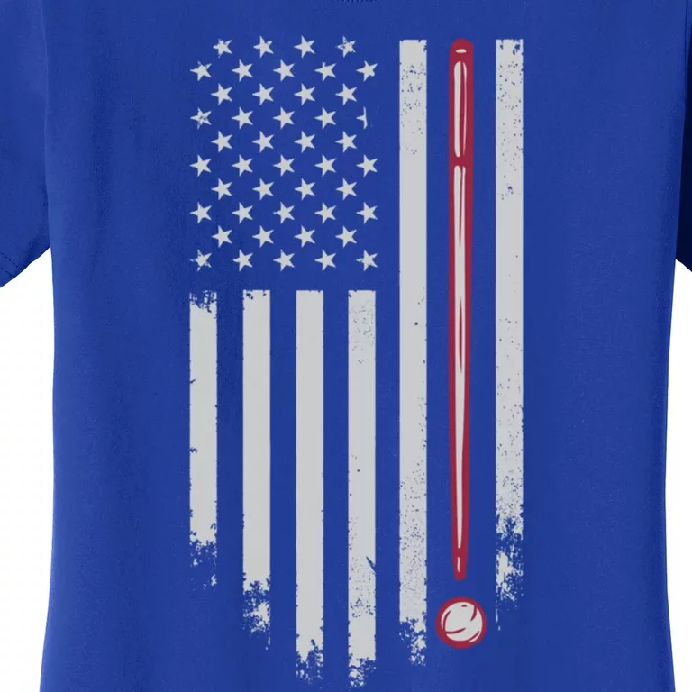 American Flag Billiard Pool Player Great Gift Women's T-Shirt