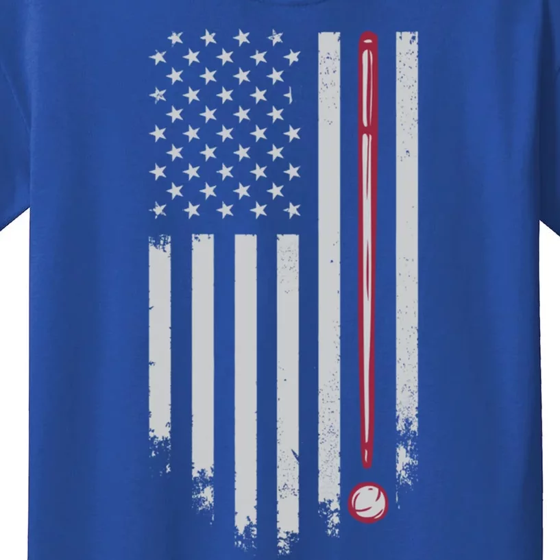 American Flag Billiard Pool Player Great Gift Kids T-Shirt