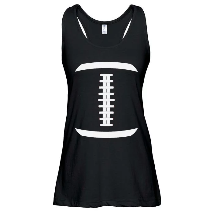 American Football Ball Costume Lace Up Thanksgiving Football Ladies Essential Flowy Tank