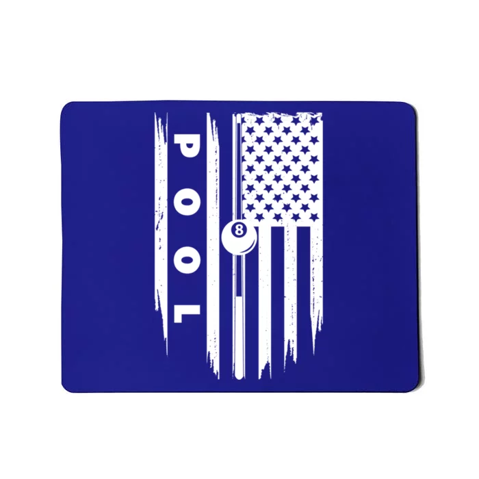 American Flag Billiards Pool Player Billiard Gift Mousepad