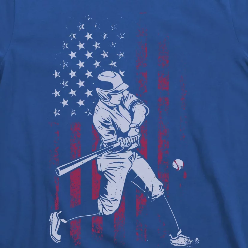 American Flag Baseball Team Gift For T-Shirt