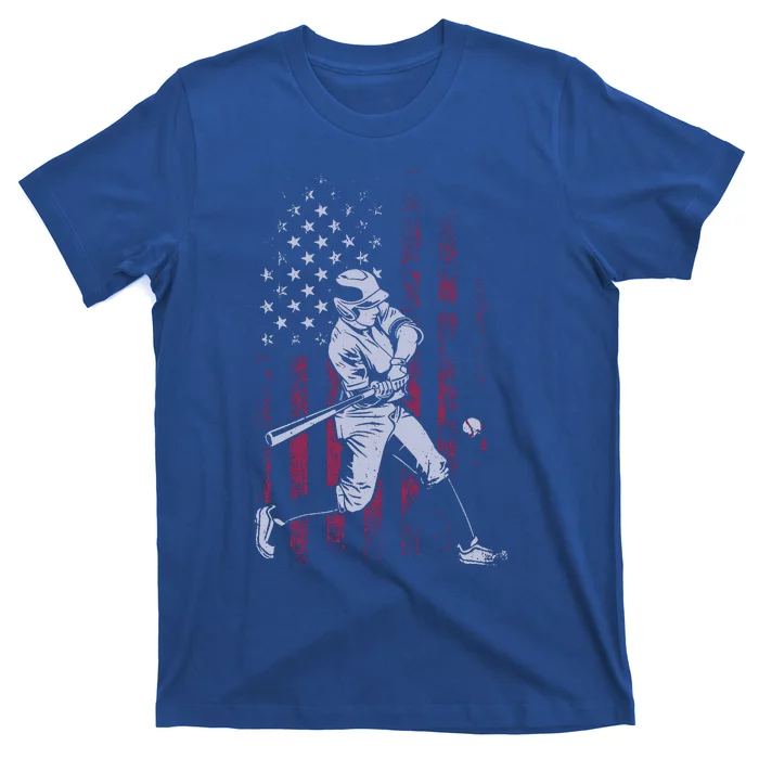 American Flag Baseball Team Gift For T-Shirt