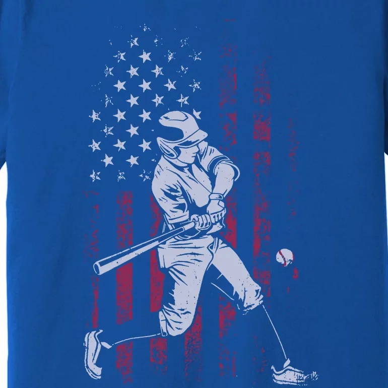 American Flag Baseball Team Gift For Premium T-Shirt