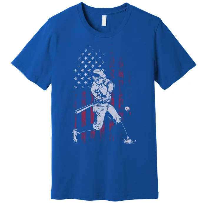 American Flag Baseball Team Gift For Premium T-Shirt