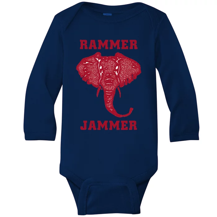 Ala Freakin Bama Funny Retro Alabama Rammer Jammer Baby Long Sleeve Bodysuit