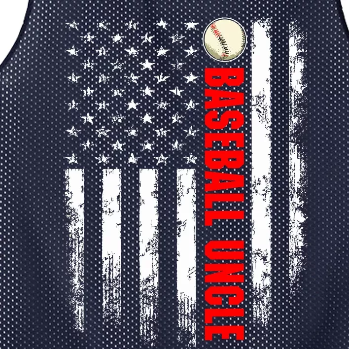 American Flag Baseball Uncle Backside Mesh Reversible Basketball Jersey Tank