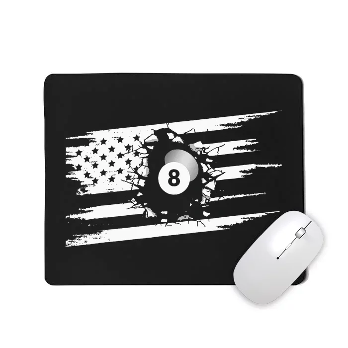 American Flag Billiards Apparel Billiards Mousepad