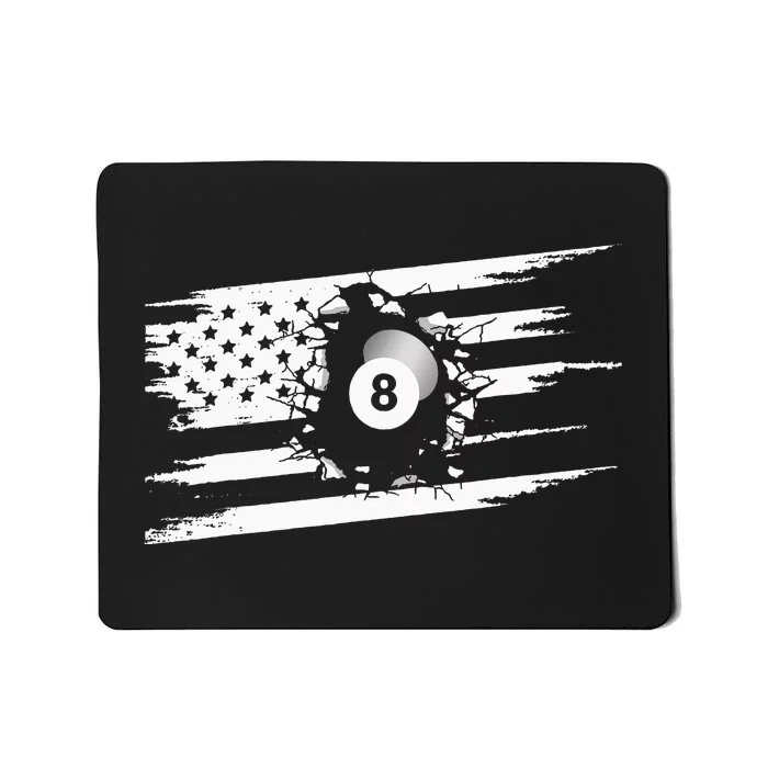 American Flag Billiards Apparel Billiards Mousepad