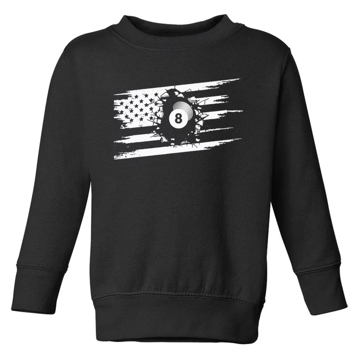 American Flag Billiards Apparel Billiards Toddler Sweatshirt