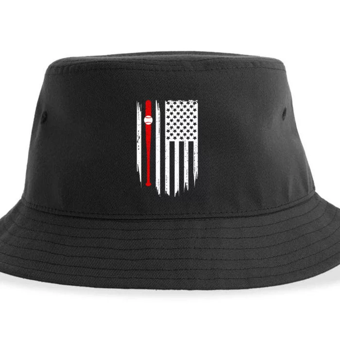 American Flag Baseball Apparel Baseball Sustainable Bucket Hat