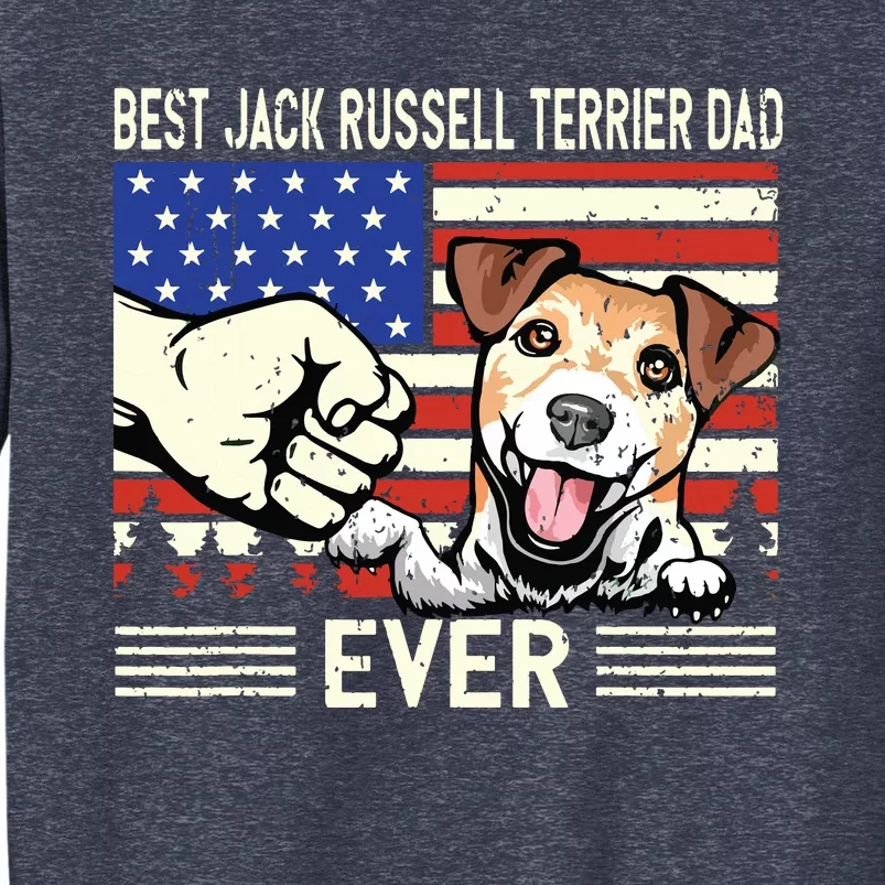 American Flag Best Jack Russell Terrier Dad Fathers Day Gift Sweatshirt