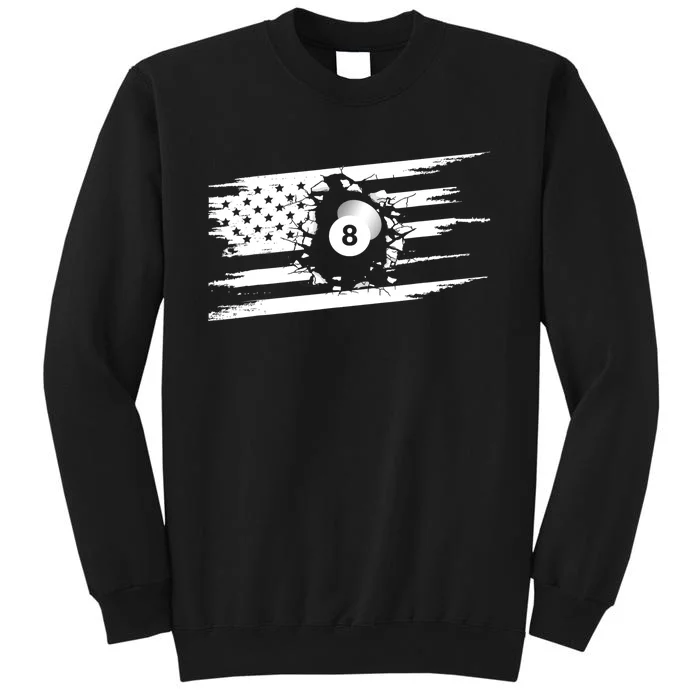 American Flag Billiards Cute Billiards Player Gift Sweatshirt