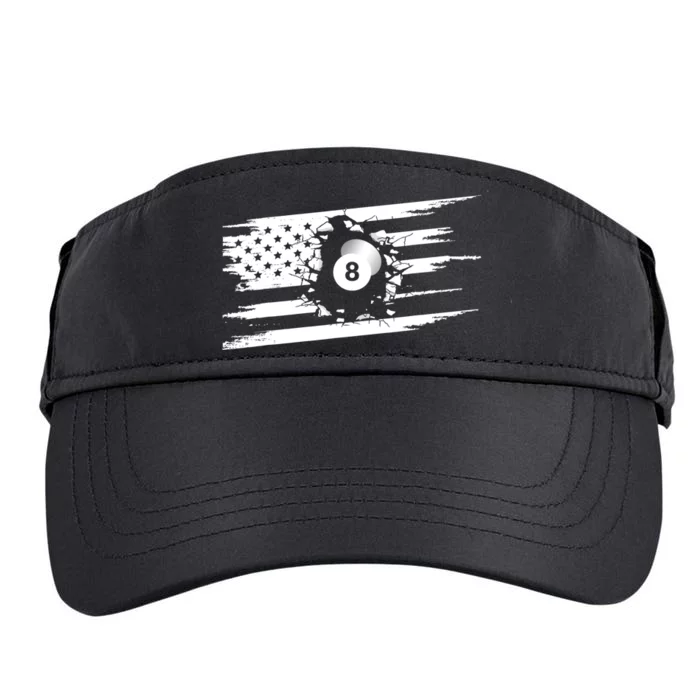 American Flag Billiards Cute Billiards Player Gift Adult Drive Performance Visor