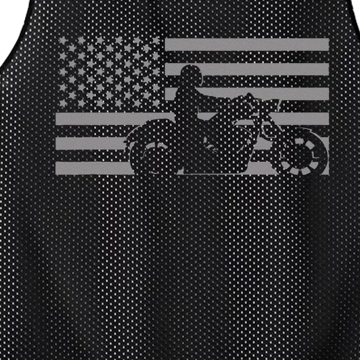 American Flag Biker Motorcycle Mesh Reversible Basketball Jersey Tank