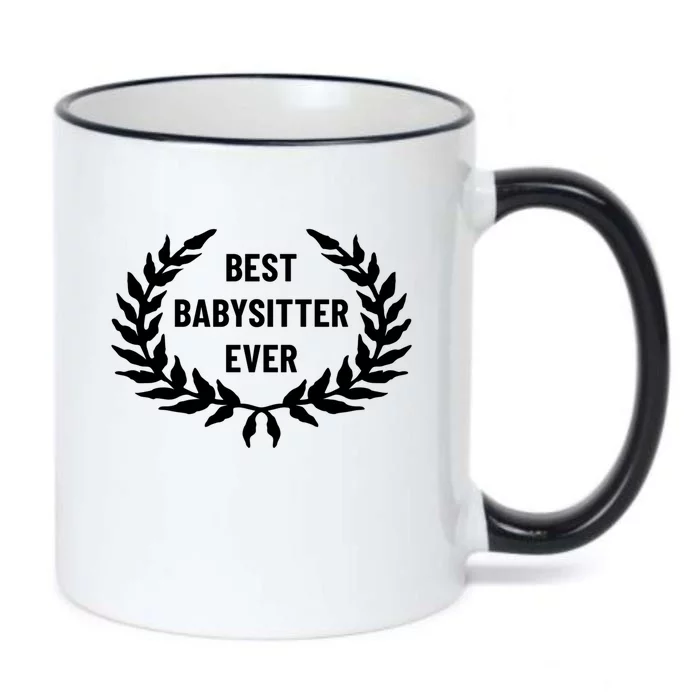 Award For Best Sitter Gift Black Color Changing Mug