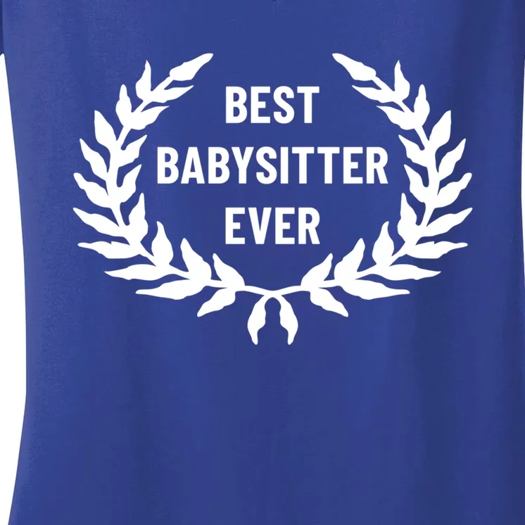 Award For Best Sitter Gift Women's V-Neck T-Shirt