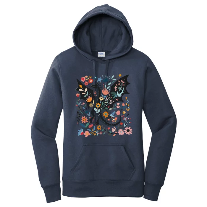 Abraxos Fantasy Bookish Floral Abraxos Women's Pullover Hoodie