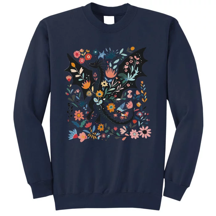 Abraxos Fantasy Bookish Floral Abraxos Tall Sweatshirt