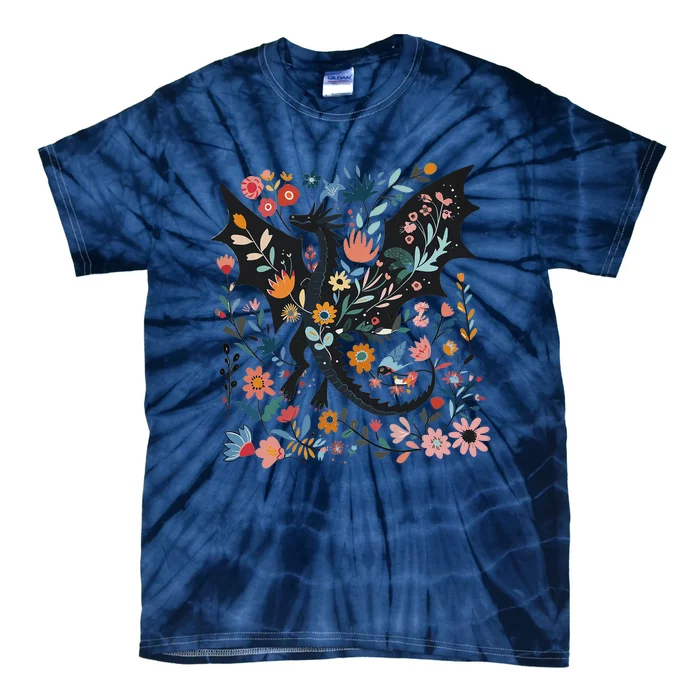 Abraxos Fantasy Bookish Floral Abraxos Tie-Dye T-Shirt