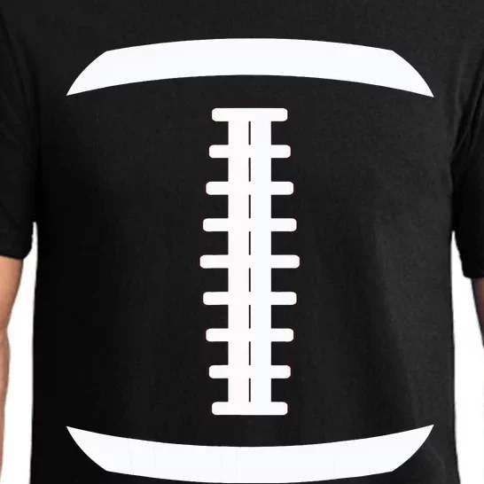 American Football Ball Costume Lace Up Thanksgiving Football Pajama Set