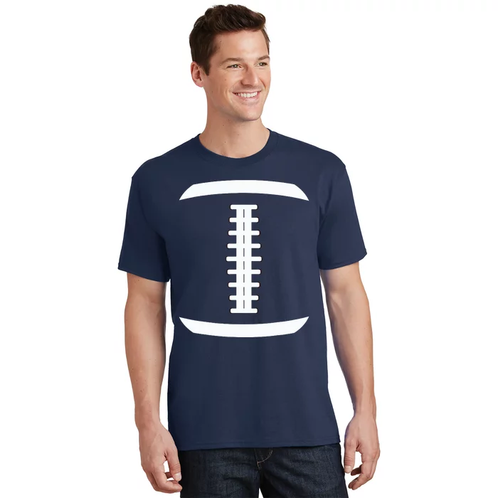 American Football Ball Costume Lace Up Thanksgiving Football T-Shirt