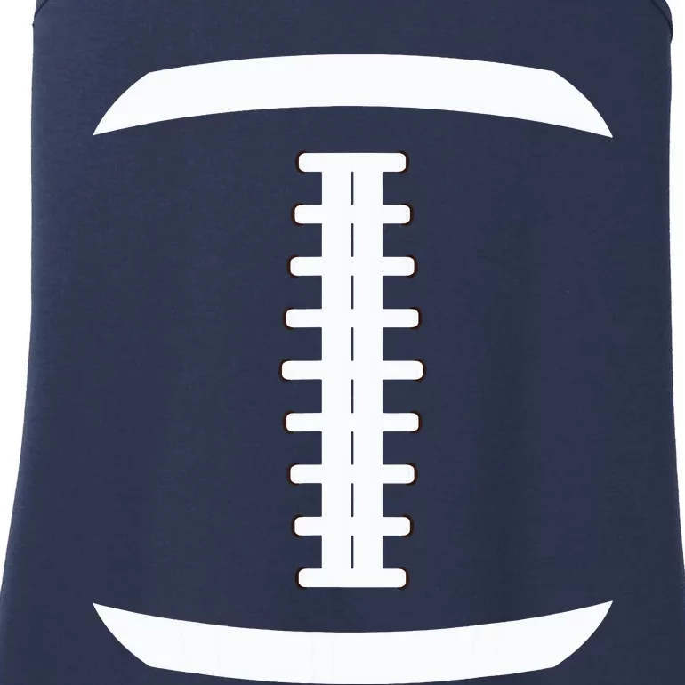 American Football Ball Costume Lace Up Thanksgiving Football Ladies Essential Tank