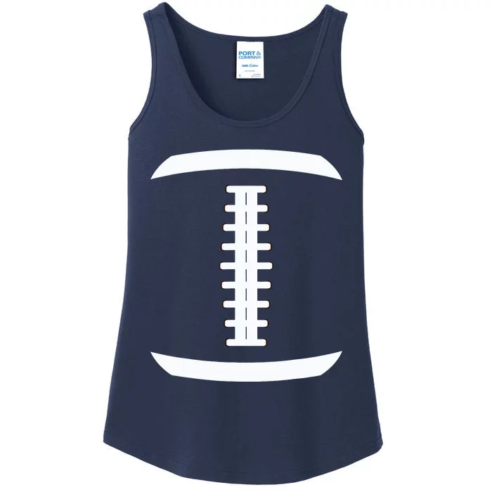 American Football Ball Costume Lace Up Thanksgiving Football Ladies Essential Tank