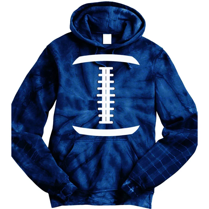 American Football Ball Costume Lace Up Thanksgiving Football Tie Dye Hoodie