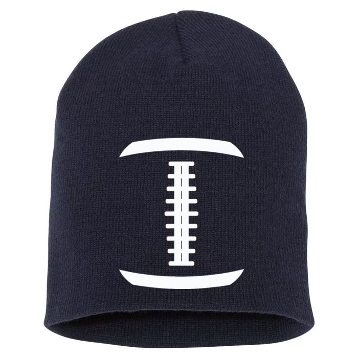 American Football Ball Costume Lace Up Thanksgiving Football Short Acrylic Beanie