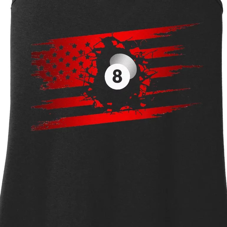 American Flag Billiards Apparel Billiards Ladies Essential Tank