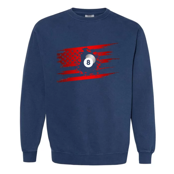 American Flag Billiards Apparel Billiards Garment-Dyed Sweatshirt