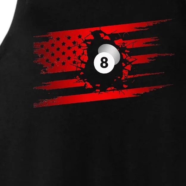 American Flag Billiards Apparel  Billiards Ladies Tri-Blend Wicking Tank