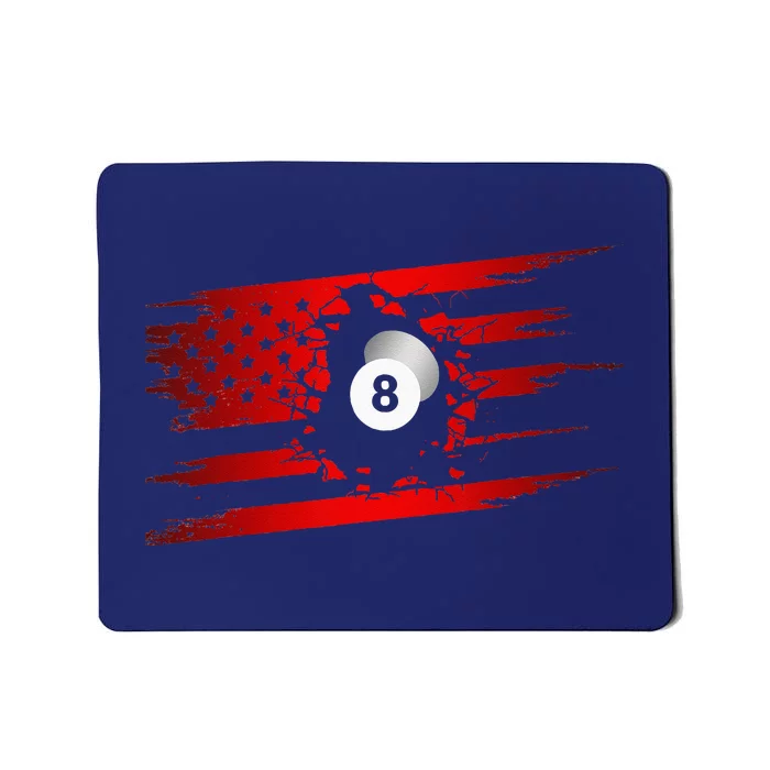 American Flag Billiards Apparel  Billiards Mousepad