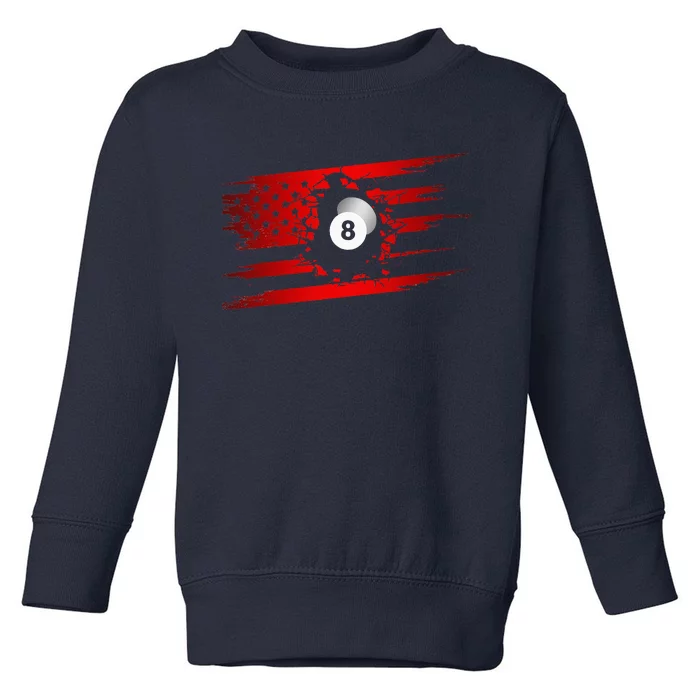 American Flag Billiards Apparel  Billiards Toddler Sweatshirt