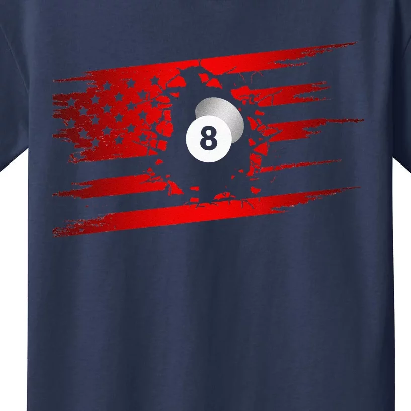 American Flag Billiards Apparel  Billiards Kids T-Shirt