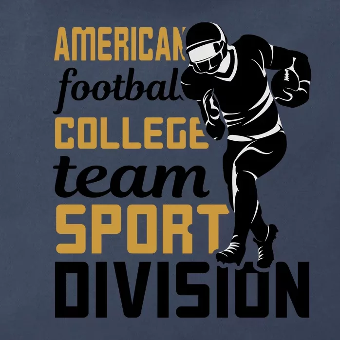 American Football College Team Sport Divison Zip Tote Bag