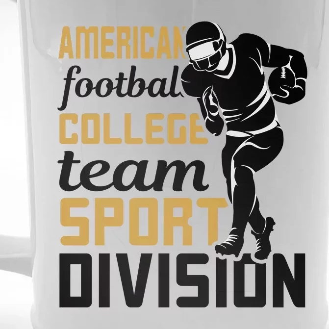 American Football College Team Sport Divison Front & Back Beer Stein