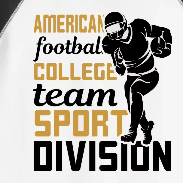 American Football College Team Sport Divison Toddler Fine Jersey T-Shirt