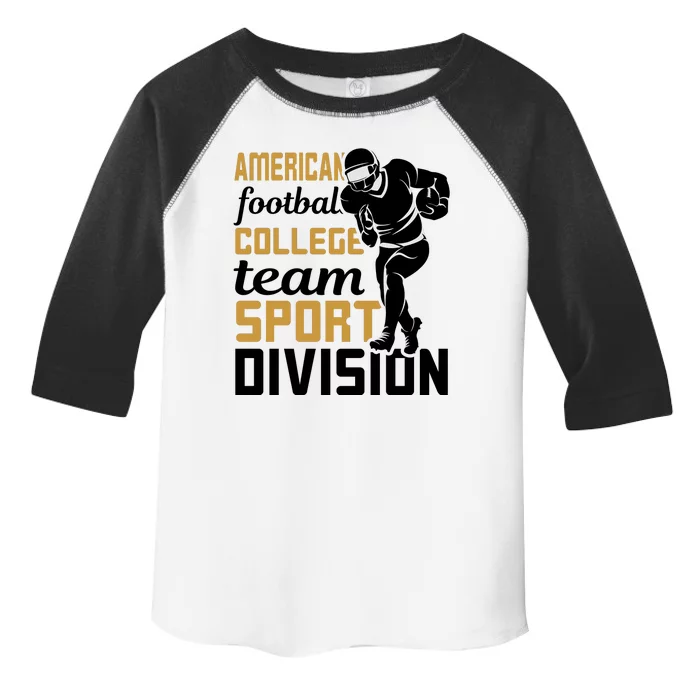 American Football College Team Sport Divison Toddler Fine Jersey T-Shirt