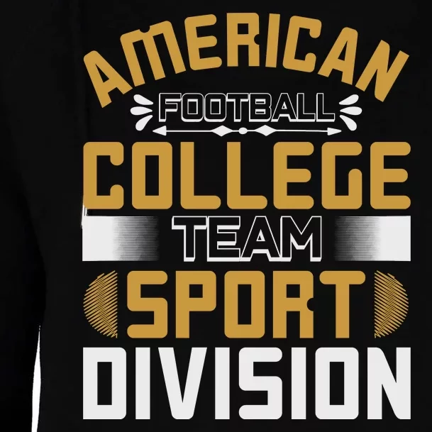 American Football College Team Sport Division Womens Funnel Neck Pullover Hood