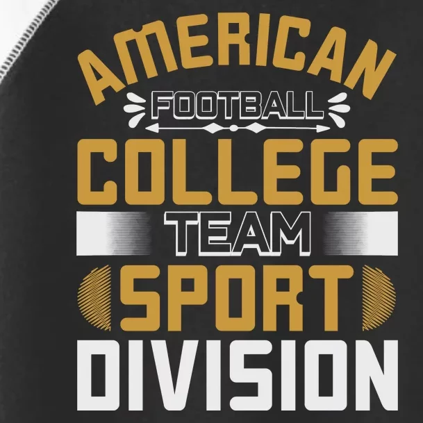 American Football College Team Sport Division Toddler Fine Jersey T-Shirt