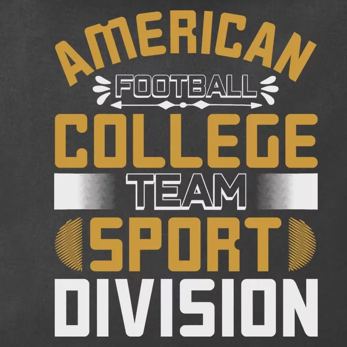 American Football College Team Sport Division Zip Tote Bag