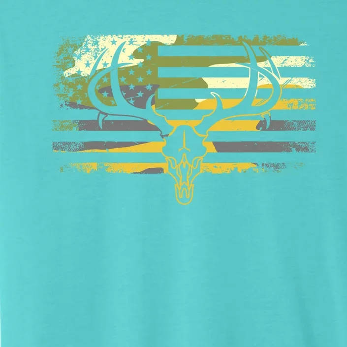 American Flag Camouflage Outdoor Antlers Deer ChromaSoft Performance T-Shirt